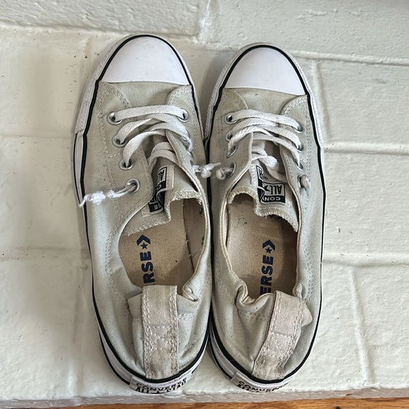 Converse Cream Low-Top Sneakers - Picture 4 of 7